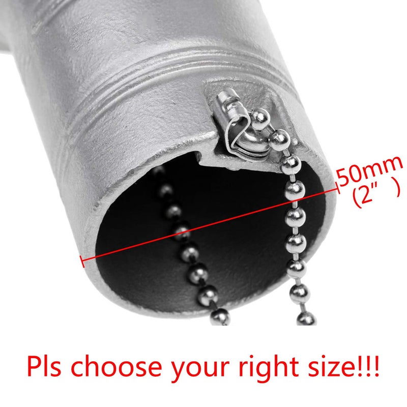 NRC&XRC 2INCH(50mm) Boat GAS Deck Fill/Filler with Keyless Cap Marine 316 Stainless Steel Hardware for Boat Yacht Caravan - Image 3